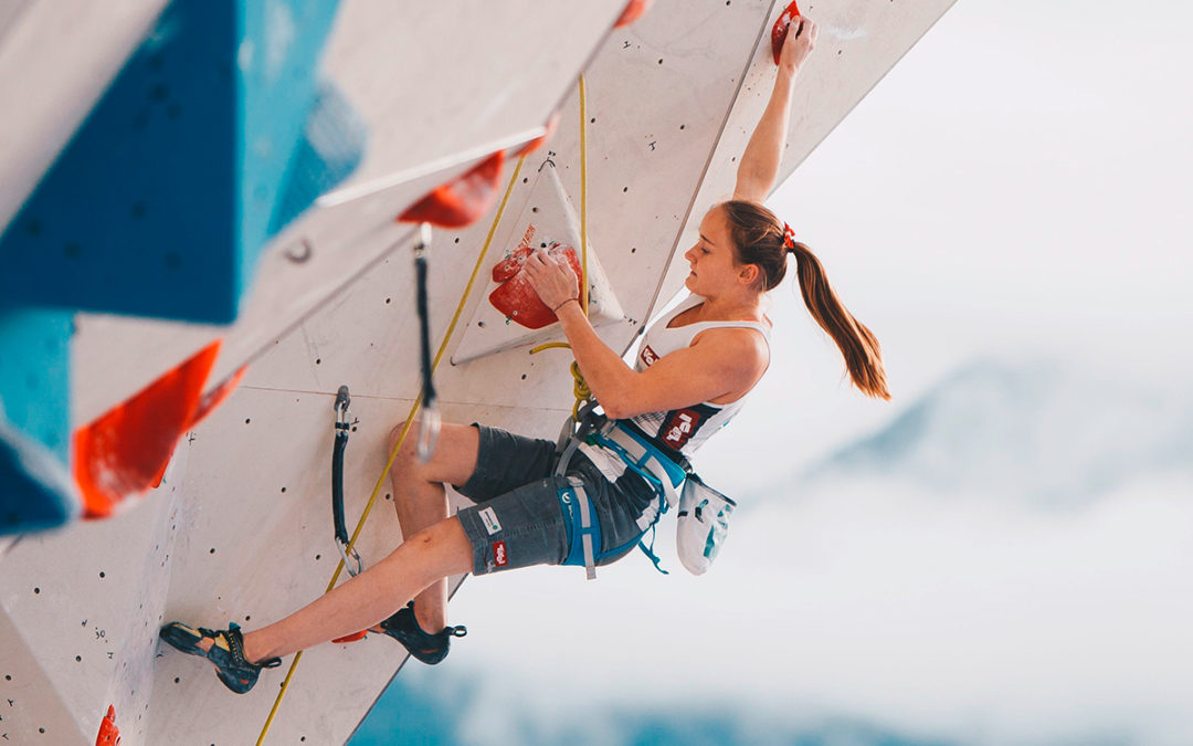 Olympisches Klettergold für Sandra Lettner