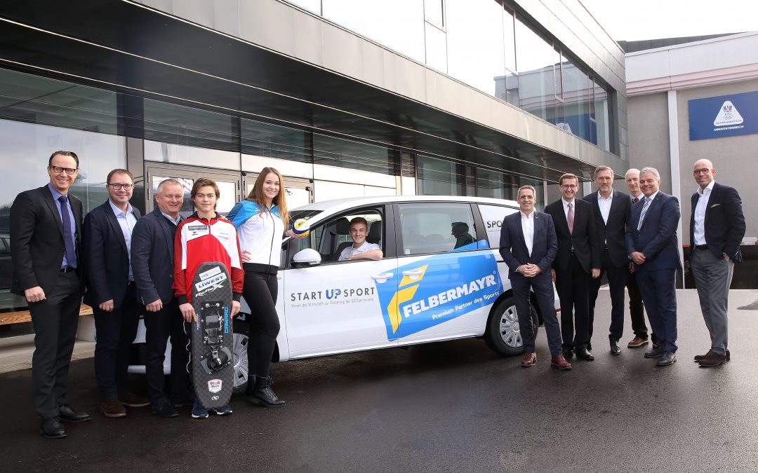 Start Up Sport Partner Felbermayr übergibt Auto an den Verein