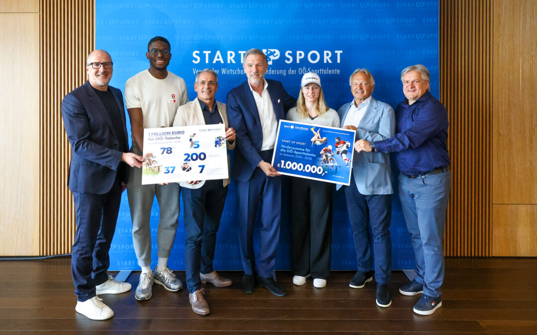 Start Up Sport durchbricht die Millionen-Schallmauer:   starke Partnerschaft für Oberösterreichs Sporttalente